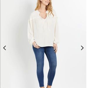 NWT JESSICA SIMPSON RELAXED FIT MATERNITY BLOUSE